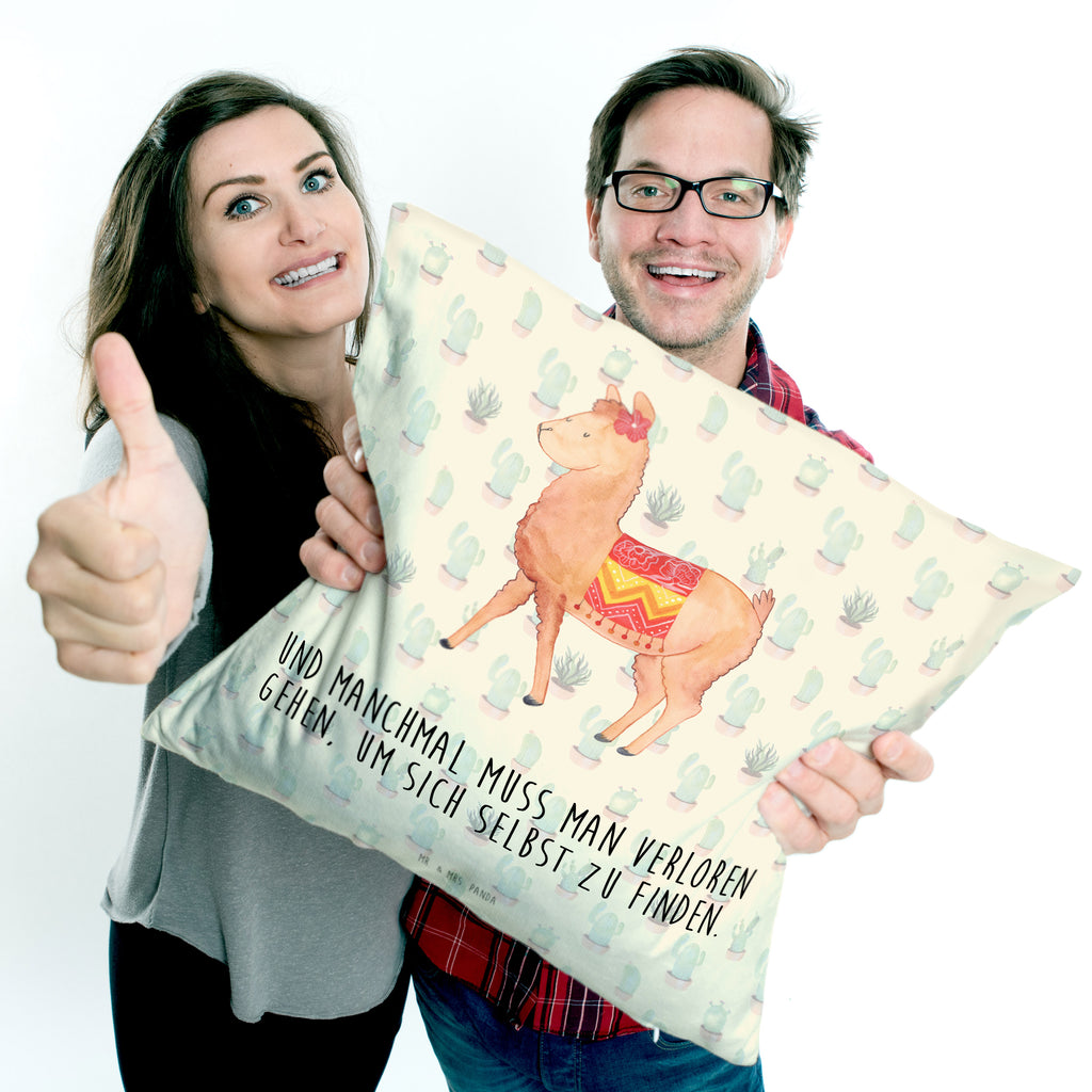 40x40 Kissen Alpaka stolz Kissenhülle, Kopfkissen, Sofakissen, Dekokissen, Motivkissen, Alpaka, Lama