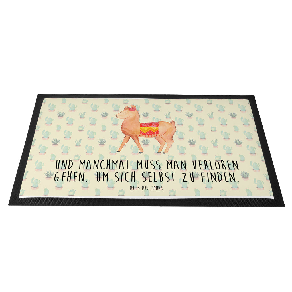 Fußmatte Alpaka stolz  Türvorleger, Schmutzmatte, Fußabtreter, Matte, Schmutzfänger, Fußabstreifer, Schmutzfangmatte, Türmatte, Motivfußmatte,  Haustürmatte, Vorleger  Alpaka, Lama