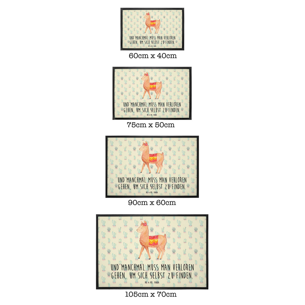 Fußmatte Alpaka stolz  Türvorleger, Schmutzmatte, Fußabtreter, Matte, Schmutzfänger, Fußabstreifer, Schmutzfangmatte, Türmatte, Motivfußmatte,  Haustürmatte, Vorleger  Alpaka, Lama