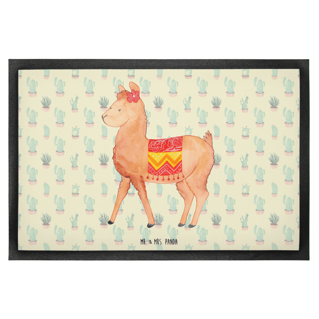 Fußmatte Alpaka stolz  Türvorleger, Schmutzmatte, Fußabtreter, Matte, Schmutzfänger, Fußabstreifer, Schmutzfangmatte, Türmatte, Motivfußmatte,  Haustürmatte, Vorleger  Alpaka, Lama