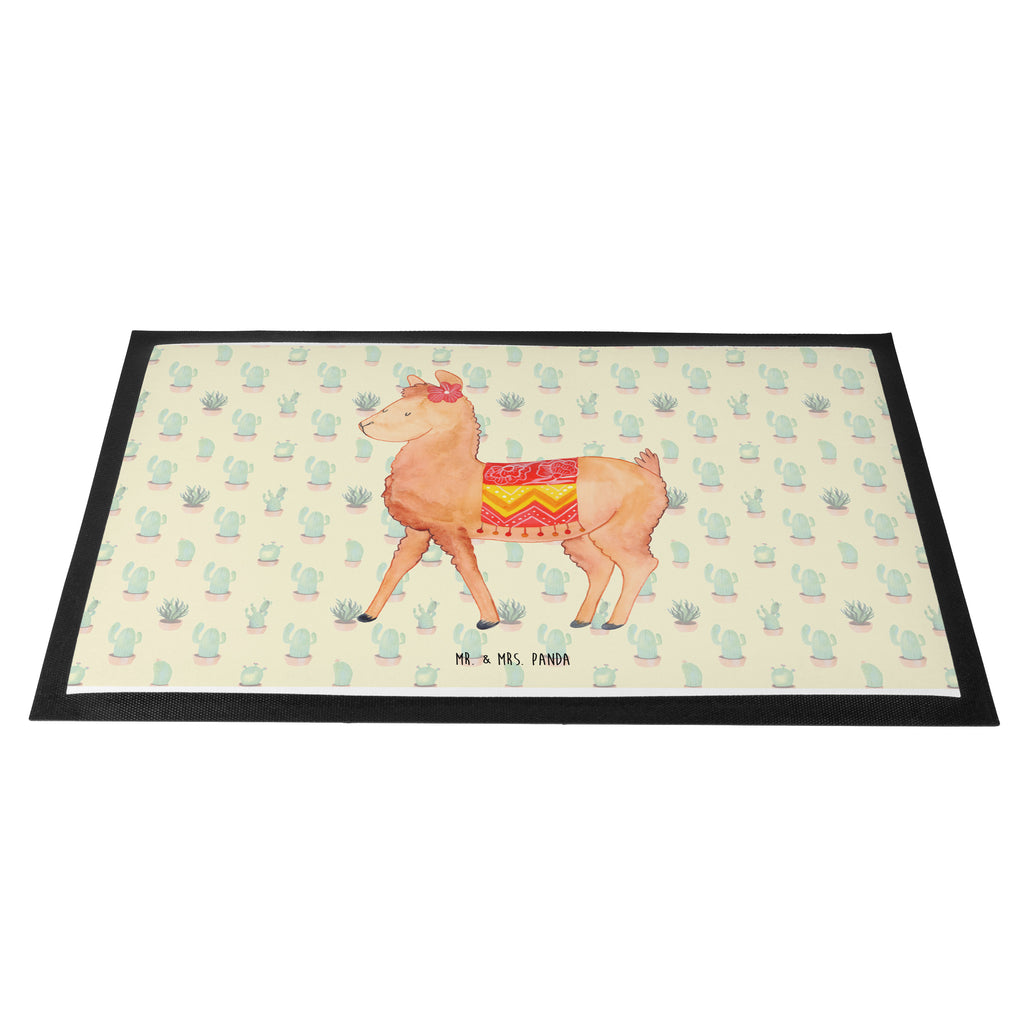 Fußmatte Alpaka stolz  Türvorleger, Schmutzmatte, Fußabtreter, Matte, Schmutzfänger, Fußabstreifer, Schmutzfangmatte, Türmatte, Motivfußmatte,  Haustürmatte, Vorleger  Alpaka, Lama