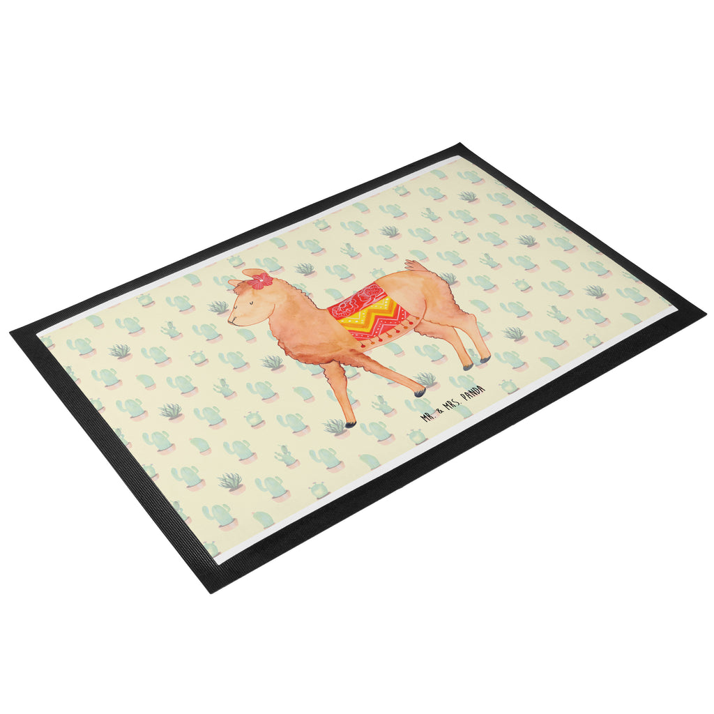 Fußmatte Alpaka stolz  Türvorleger, Schmutzmatte, Fußabtreter, Matte, Schmutzfänger, Fußabstreifer, Schmutzfangmatte, Türmatte, Motivfußmatte,  Haustürmatte, Vorleger  Alpaka, Lama