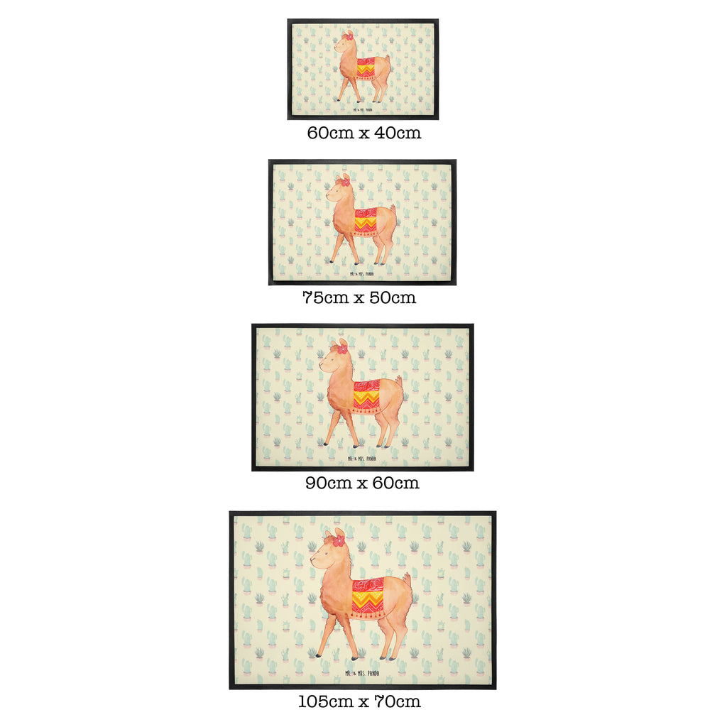 Fußmatte Alpaka stolz  Türvorleger, Schmutzmatte, Fußabtreter, Matte, Schmutzfänger, Fußabstreifer, Schmutzfangmatte, Türmatte, Motivfußmatte,  Haustürmatte, Vorleger  Alpaka, Lama