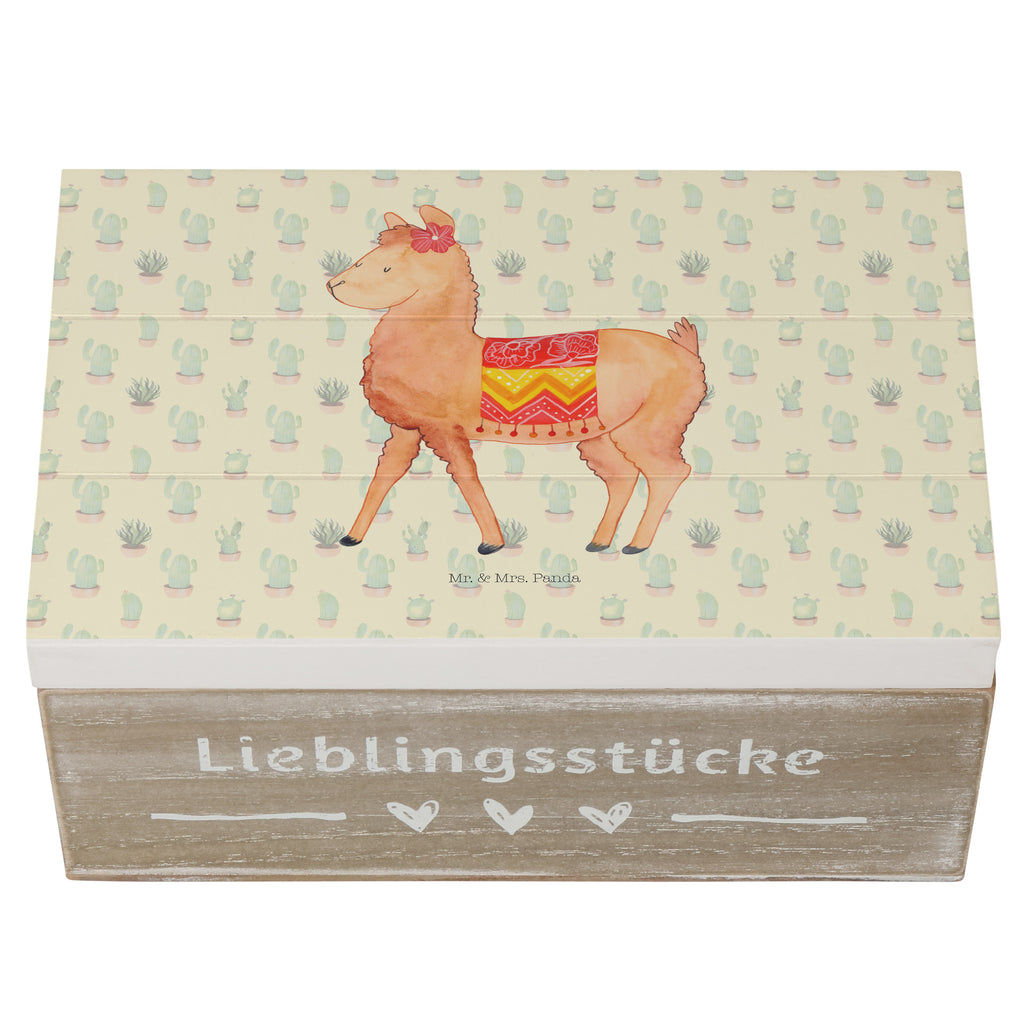 Holzkiste Alpaka stolz Holzkiste, Kiste, Schatzkiste, Truhe, Schatulle, XXL, Erinnerungsbox, Erinnerungskiste, Dekokiste, Aufbewahrungsbox, Alpaka, Lama