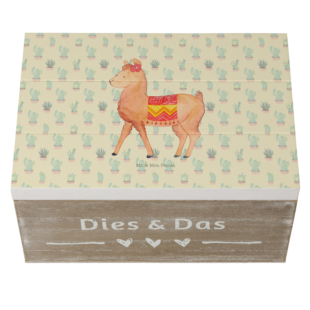 Holzkiste Alpaka stolz Holzkiste, Kiste, Schatzkiste, Truhe, Schatulle, XXL, Erinnerungsbox, Erinnerungskiste, Dekokiste, Aufbewahrungsbox, Alpaka, Lama