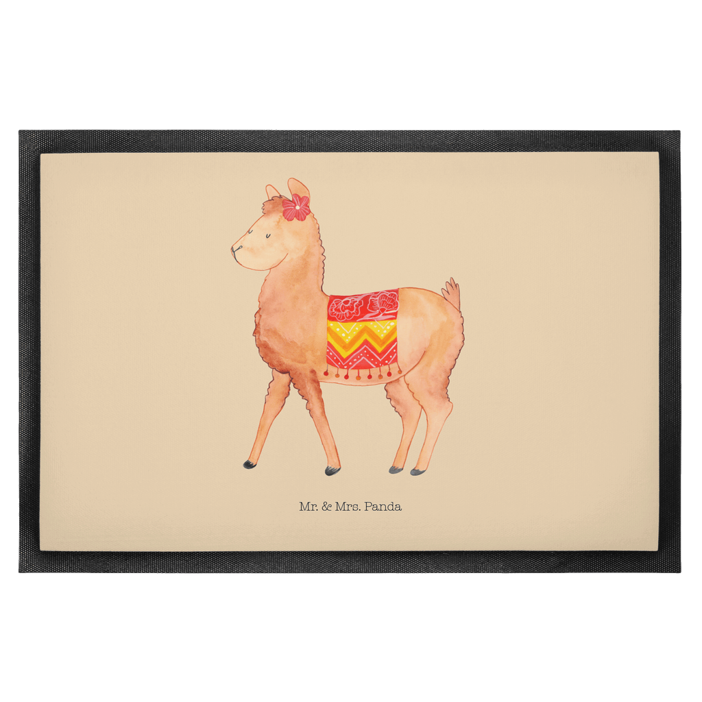 Fußmatte Alpaka stolz  Türvorleger, Schmutzmatte, Fußabtreter, Matte, Schmutzfänger, Fußabstreifer, Schmutzfangmatte, Türmatte, Motivfußmatte,  Haustürmatte, Vorleger  Alpaka, Lama