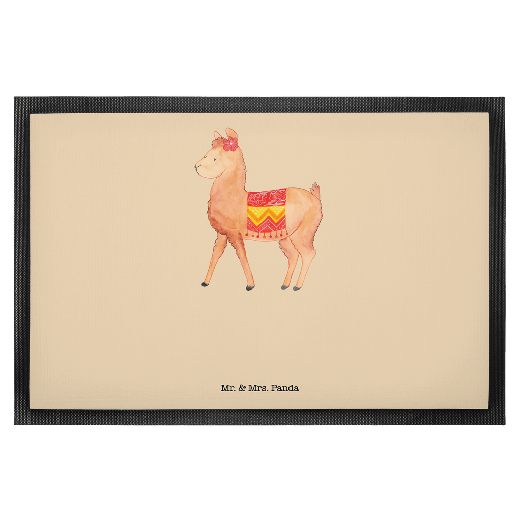 Fußmatte Alpaka stolz  Türvorleger, Schmutzmatte, Fußabtreter, Matte, Schmutzfänger, Fußabstreifer, Schmutzfangmatte, Türmatte, Motivfußmatte,  Haustürmatte, Vorleger  Alpaka, Lama