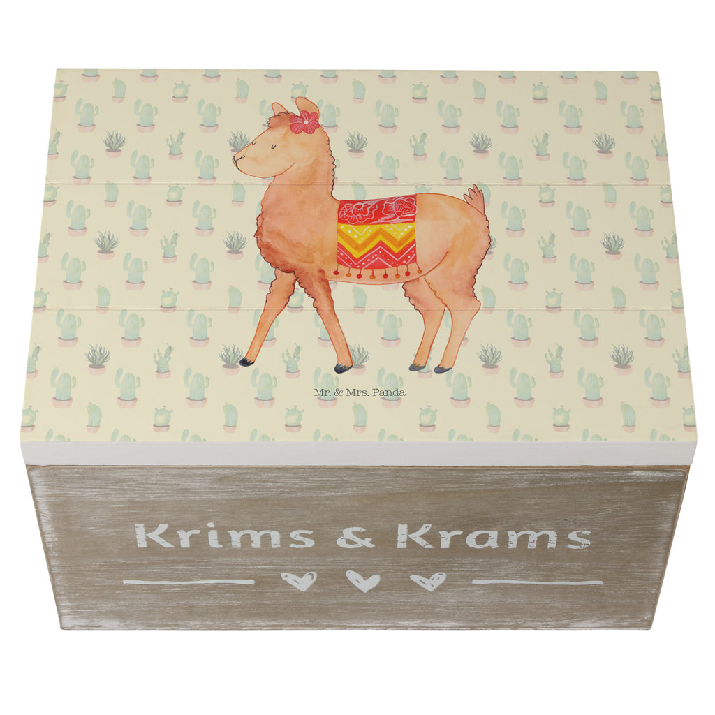 Holzkiste Alpaka stolz Holzkiste, Kiste, Schatzkiste, Truhe, Schatulle, XXL, Erinnerungsbox, Erinnerungskiste, Dekokiste, Aufbewahrungsbox, Alpaka, Lama