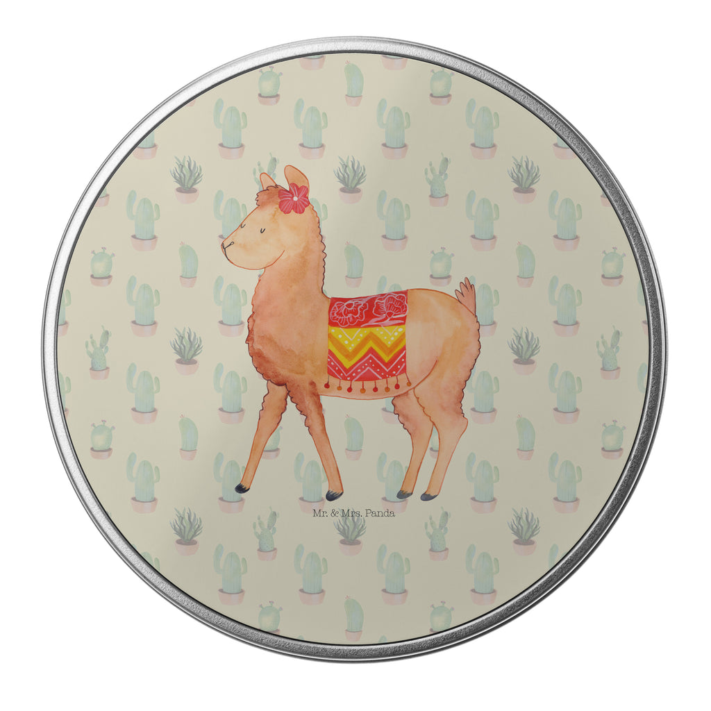 Blechdose rund Alpaka stolz Metalldose, Keksdose, Dose, Vorratsdose, Geschenkbox, Alpaka, Lama