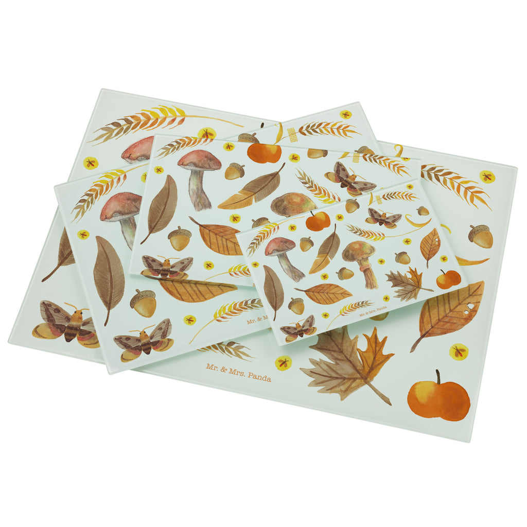 Medium Glas Schneidbrett Herbst Glasschneidebrett, Schneidebrett, Blumen Deko, Frühlings Deko, Sommer Deko, Dekoration, positive Botschaft, Naturliebhaber, Outdoor, Natur, Abenteuer, Herbst, Herbstlaub, Geschenk Natur, Jahreszeit Motiv, Naturmotiv, Blätter, Blatt, September, Oktober, November, Pilze