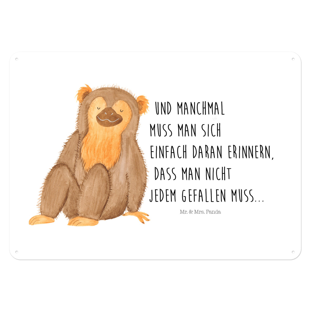 Blechschild Affe Affe, Äffchen, Affen, Selbstliebe, Respekt, Motivation, Selbstachtung, Liebe, Selbstbewusstsein, Selfcare	 Blechschild, Metallschild, Geschenk Schild, Schild, Magnet-Metall-Schild, Deko Schild, Wandschild, Wand-Dekoration, Türschild, Wandschild, Metallschild  Afrika, Wildtiere
