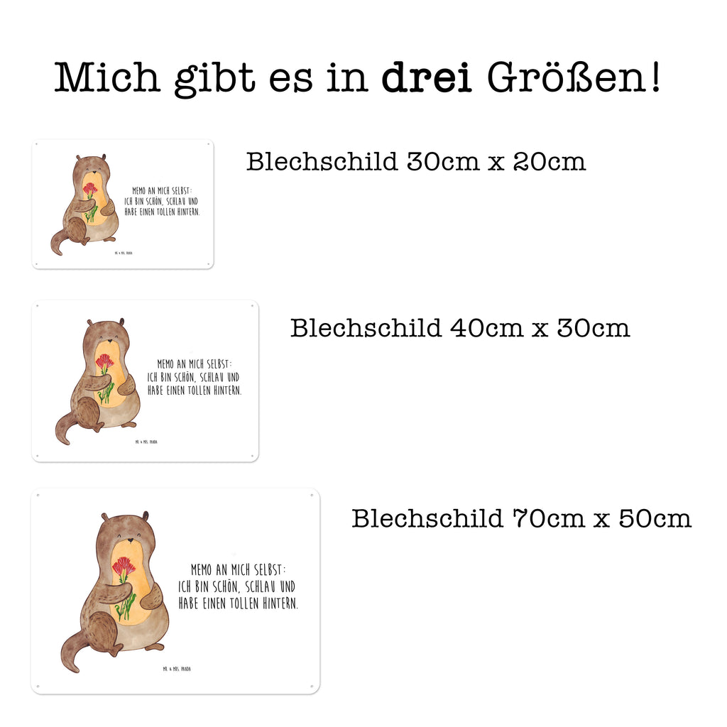 Blechschild Otter Blumenstrauß Otter Seeotter See Otter Blechschild, Metallschild, Geschenk Schild, Schild, Magnet-Metall-Schild, Deko Schild, Wandschild, Wand-Dekoration, Türschild, Wandschild, Metallschild  Otter,  Fischotter,  Seeotter