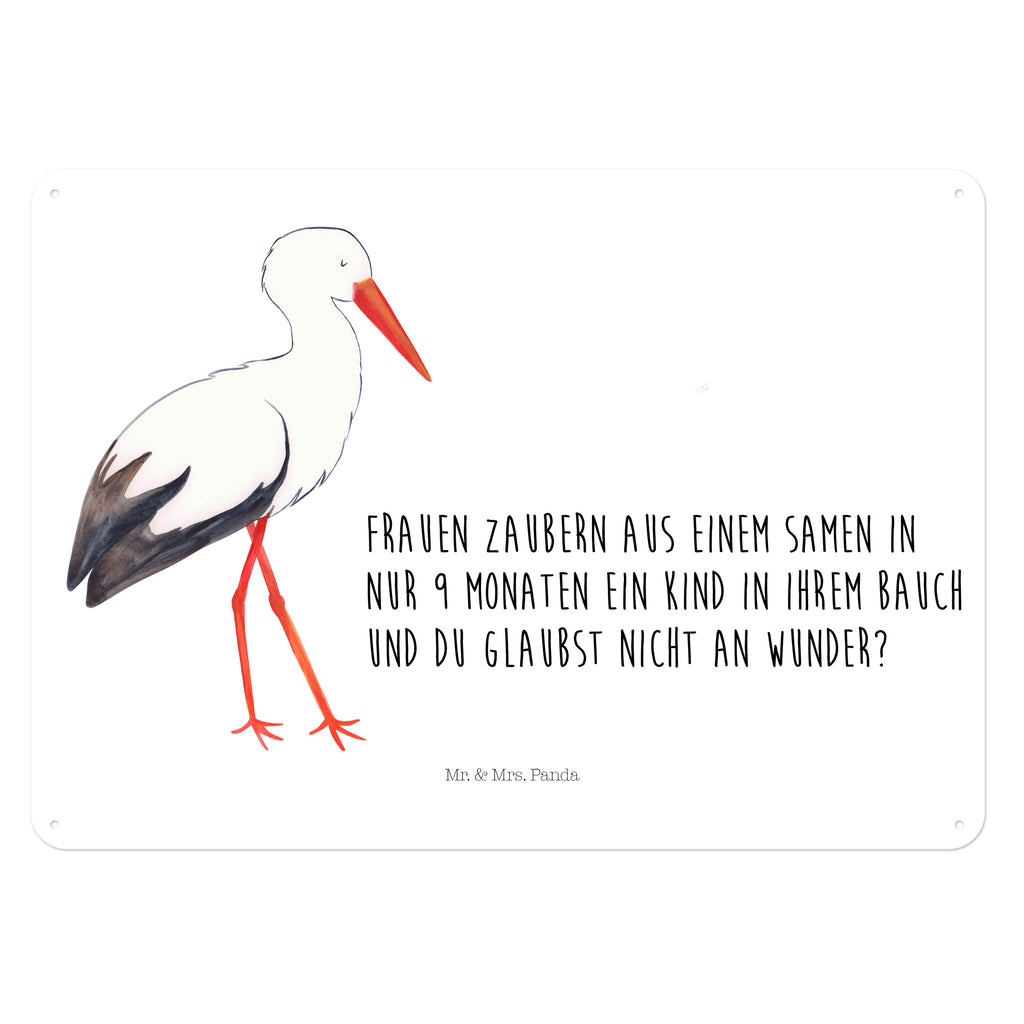Blechschild Storch Storch, Störche, Schwangerschaft, Geburt, Mutter, Mütter, Mutter werden, Schwanger, Babybauch, Baby	 Blechschild, Metallschild, Geschenk Schild, Schild, Magnet-Metall-Schild, Deko Schild, Wandschild, Wand-Dekoration, Türschild, Wandschild, Metallschild  süße Tiermotive, gute Laune, lustige Sprüche, Tiere