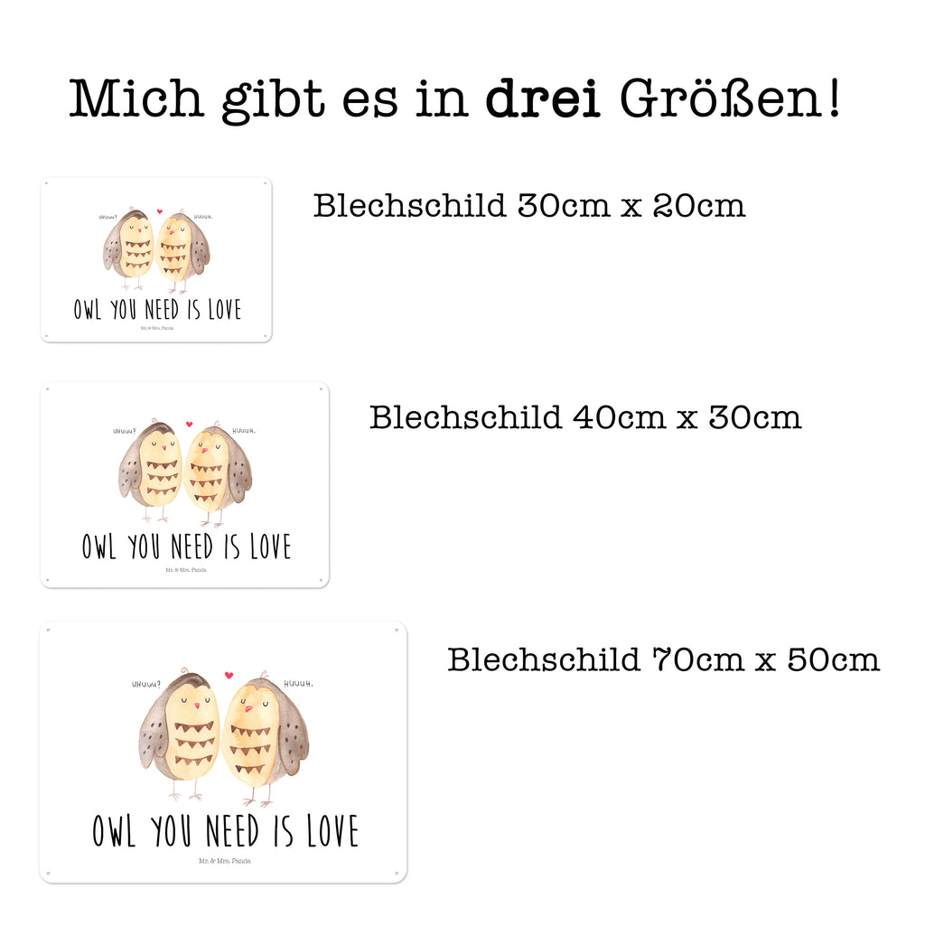 Blechschild Eule Liebe Eule, Eule Deko, Liebe, Hochzeit Spruch, Owl, All you need is love, Liebe Spruch, Freundin Geschenk, Freund, Wortspiel lustig Blechschild, Metallschild, Geschenk Schild, Schild, Magnet-Metall-Schild, Deko Schild, Wandschild, Wand-Dekoration, Türschild, Wandschild, Metallschild  Eule