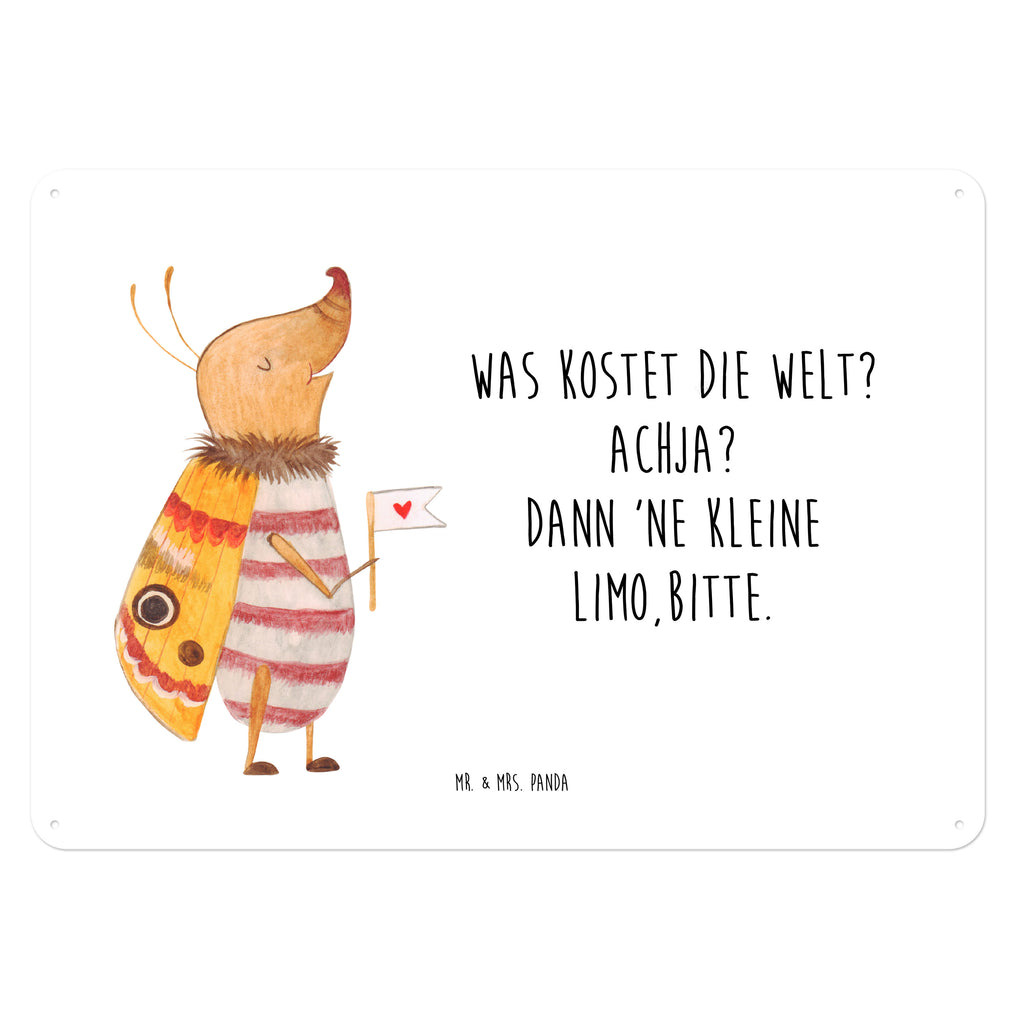 Blechschild Nachtfalter mit Fähnchen Nachtfalter, Käfer, Spruch lustig, Spruch witzig, süß, niedlich, Küche Deko, Was kostet die Welt Blechschild, Metallschild, Geschenk Schild, Schild, Magnet-Metall-Schild, Deko Schild, Wandschild, Wand-Dekoration, Türschild, Wandschild, Metallschild  süße Tiermotive, gute Laune, lustige Sprüche, Tiere
