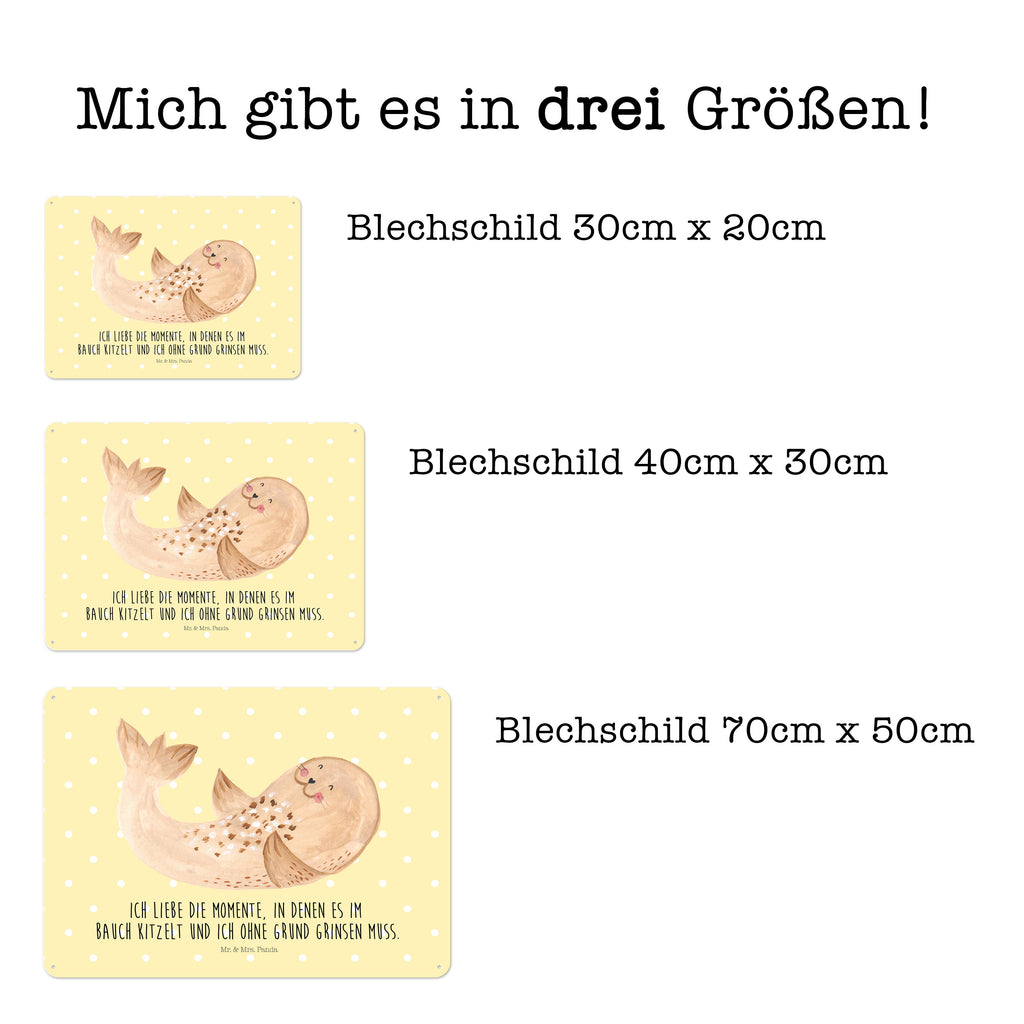 Blechschild Robbe liegend Robbe, Robben, Seehund, Strand, Meerestier, Ostsee, Nordsee, Lachen, Freude Blechschild, Metallschild, Geschenk Schild, Schild, Magnet-Metall-Schild, Deko Schild, Wandschild, Wand-Dekoration, Türschild, Wandschild, Metallschild  süße Tiermotive, gute Laune, lustige Sprüche, Tiere