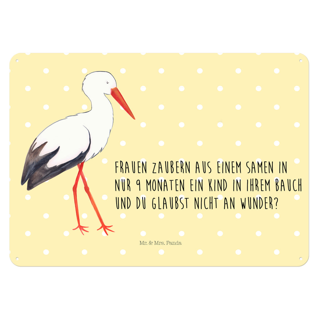 Blechschild Storch Storch, Störche, Schwangerschaft, Geburt, Mutter, Mütter, Mutter werden, Schwanger, Babybauch, Baby	 Blechschild, Metallschild, Geschenk Schild, Schild, Magnet-Metall-Schild, Deko Schild, Wandschild, Wand-Dekoration, Türschild, Wandschild, Metallschild  süße Tiermotive, gute Laune, lustige Sprüche, Tiere