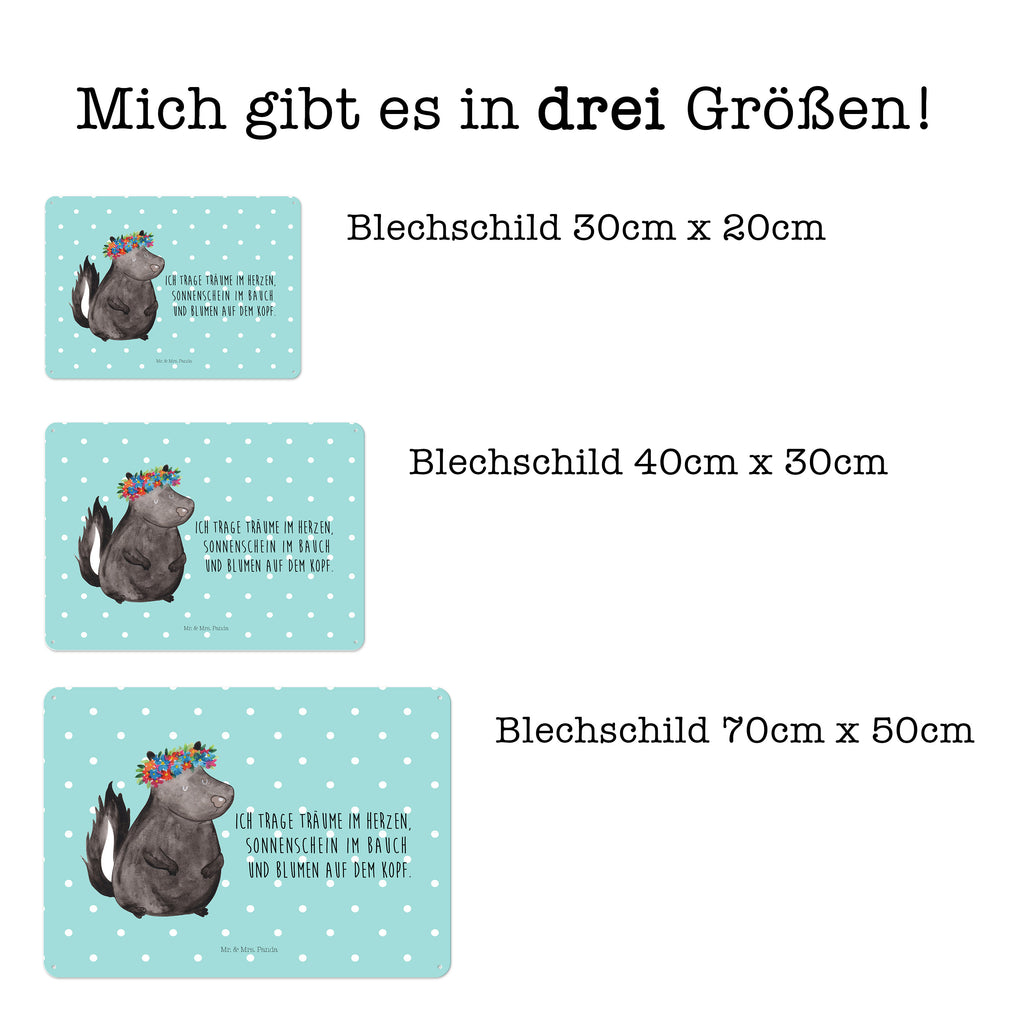 Blechschild Stinktier Blumenmaedchen Stinktier, Skunk, Wildtier, Raubtier, Stinker, Stinki, Yoga, Namaste, Lebe, Liebe, Lache Blechschild, Metallschild, Geschenk Schild, Schild, Magnet-Metall-Schild, Deko Schild, Wandschild, Wand-Dekoration, Türschild, Wandschild, Metallschild  Stinktier, Skunk
