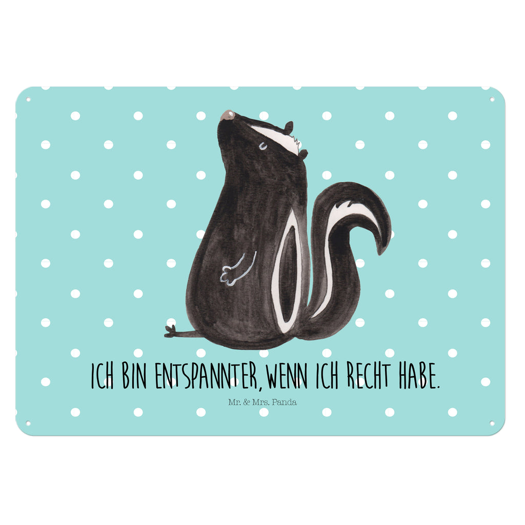 Blechschild Stinktier sitzend Stinktier, Skunk, Wildtier, Raubtier, Stinker, Stinki, Spruch, Büro, Recht, Besserwisser, Blechschild, Metallschild, Geschenk Schild, Schild, Magnet-Metall-Schild, Deko Schild, Wandschild, Wand-Dekoration, Türschild, Wandschild, Metallschild  Stinktier, Skunk