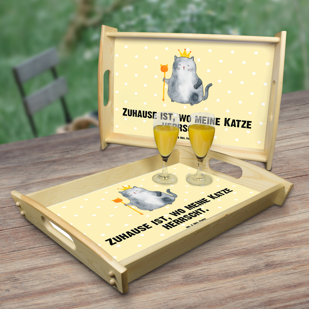Serviertablett Katzen Koenig Tablett, Holztablett, Küchentablett, Dekotablett, Frühstückstablett, Katze, Katzenmotiv, Katzenfan, Katzendeko, Katzenfreund, Katzenliebhaber, Katzenprodukte, Katzenartikel, Katzenaccessoires, Katzensouvenirs, Katzenliebhaberprodukte, Katzenmotive, Katzen, Kater, Mietze, Cat, Cats, Katzenhalter, Katzenbesitzerin, Haustier, König, Königin, Queen, Familie, Mietzhaus, Wohnung, erste eigenen Wohnung, Umzug, Einzug