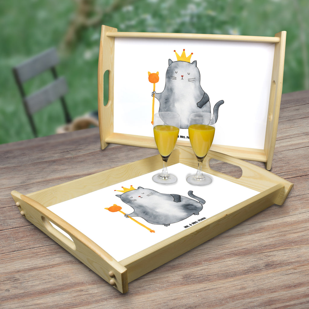 Serviertablett Katzen Koenig Tablett, Holztablett, Küchentablett, Dekotablett, Frühstückstablett, Katze, Katzenmotiv, Katzenfan, Katzendeko, Katzenfreund, Katzenliebhaber, Katzenprodukte, Katzenartikel, Katzenaccessoires, Katzensouvenirs, Katzenliebhaberprodukte, Katzenmotive, Katzen, Kater, Mietze, Cat, Cats, Katzenhalter, Katzenbesitzerin, Haustier, König, Königin, Queen, Familie, Mietzhaus, Wohnung, erste eigenen Wohnung, Umzug, Einzug
