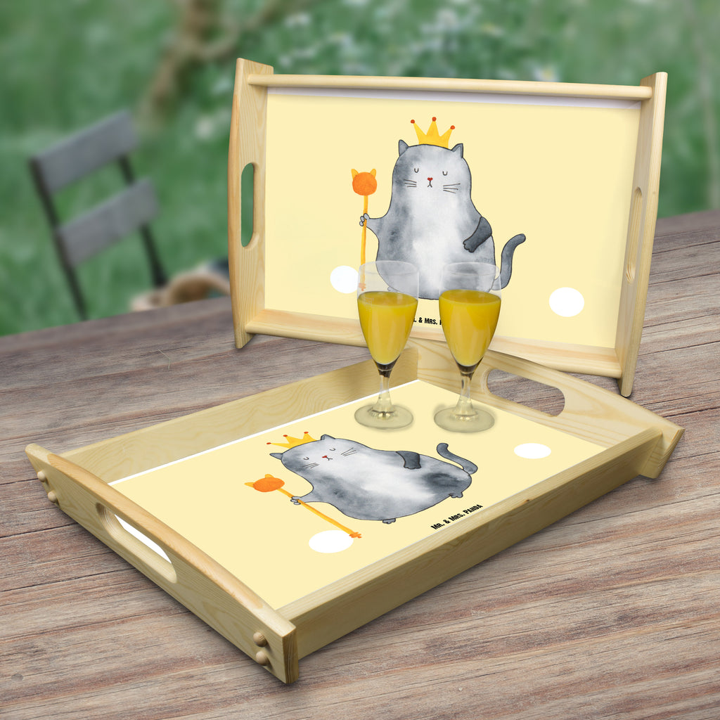 Serviertablett Katzen Koenig Tablett, Holztablett, Küchentablett, Dekotablett, Frühstückstablett, Katze, Katzenmotiv, Katzenfan, Katzendeko, Katzenfreund, Katzenliebhaber, Katzenprodukte, Katzenartikel, Katzenaccessoires, Katzensouvenirs, Katzenliebhaberprodukte, Katzenmotive, Katzen, Kater, Mietze, Cat, Cats, Katzenhalter, Katzenbesitzerin, Haustier, König, Königin, Queen, Familie, Mietzhaus, Wohnung, erste eigenen Wohnung, Umzug, Einzug