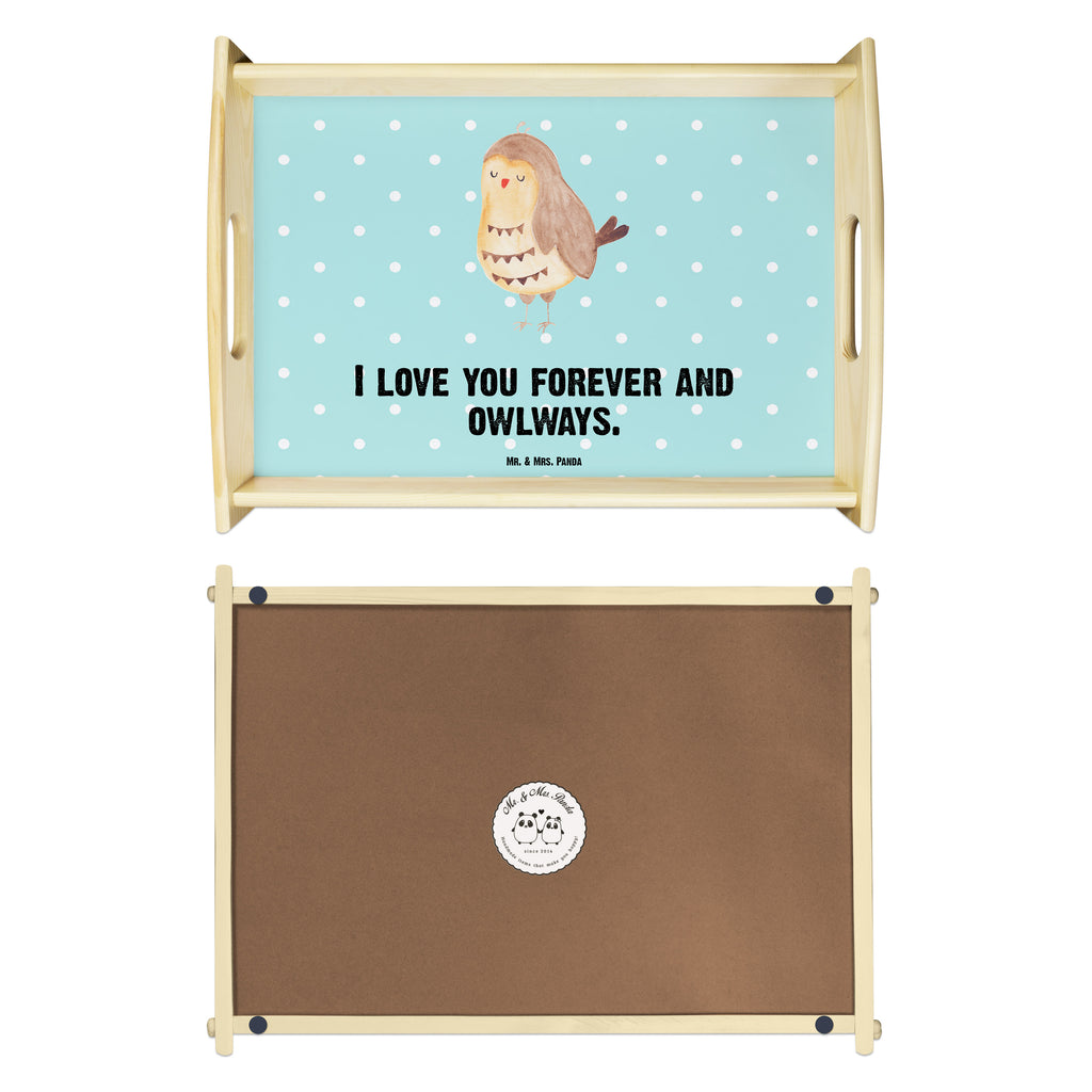 Serviertablett Eule Zufrieden Tablett, Holztablett, Küchentablett, Dekotablett, Frühstückstablett, Eule, Eule Spruch, Eule deko, Owl, Liebe Spruch, Romantisch, Wortspiel lustig, Spruch schön, Geschenk Hochzeitstag