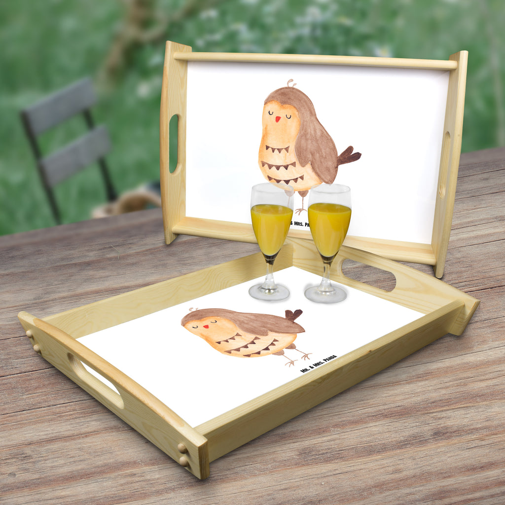 Serviertablett Eule Zufrieden Tablett, Holztablett, Küchentablett, Dekotablett, Frühstückstablett, Eule, Eule Spruch, Eule deko, Owl, Liebe Spruch, Romantisch, Wortspiel lustig, Spruch schön, Geschenk Hochzeitstag