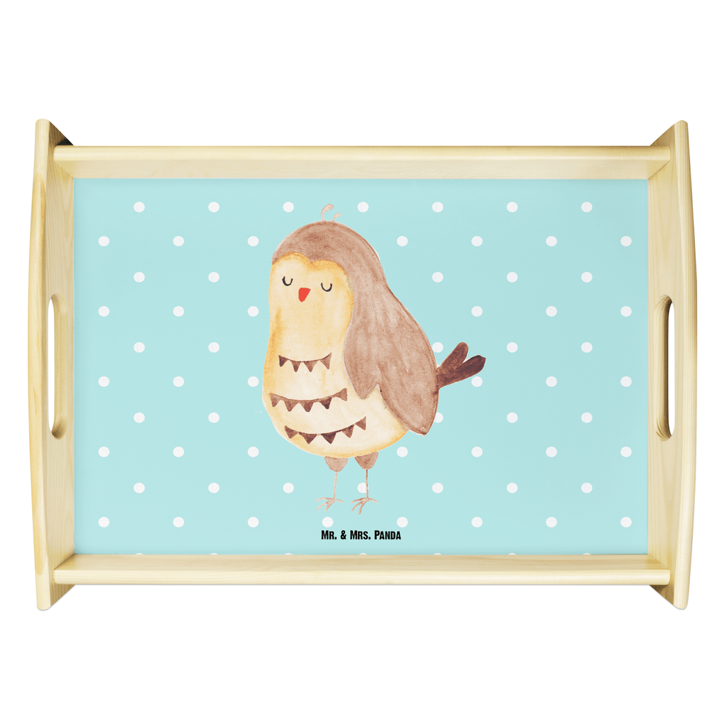 Serviertablett Eule Zufrieden Tablett, Holztablett, Küchentablett, Dekotablett, Frühstückstablett, Eule, Eule Spruch, Eule deko, Owl, Liebe Spruch, Romantisch, Wortspiel lustig, Spruch schön, Geschenk Hochzeitstag