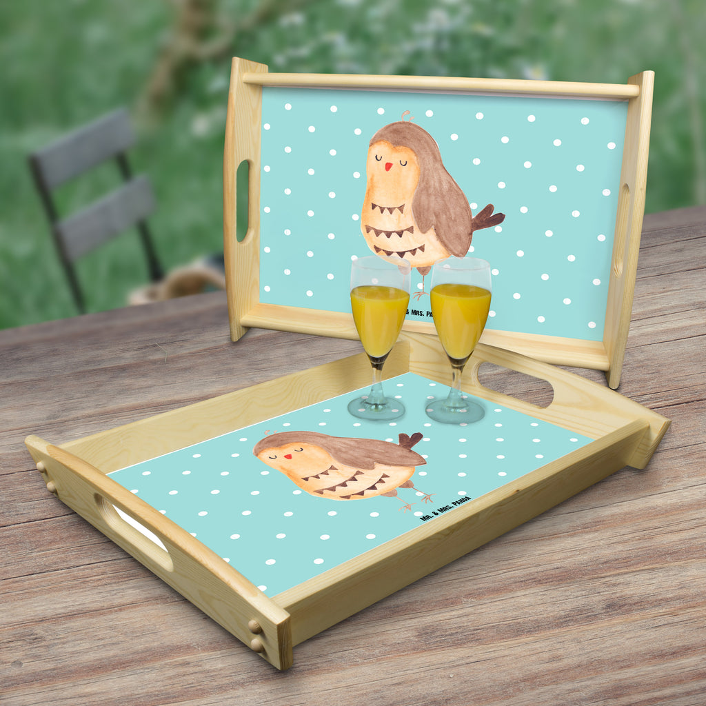 Serviertablett Eule Zufrieden Tablett, Holztablett, Küchentablett, Dekotablett, Frühstückstablett, Eule, Eule Spruch, Eule deko, Owl, Liebe Spruch, Romantisch, Wortspiel lustig, Spruch schön, Geschenk Hochzeitstag