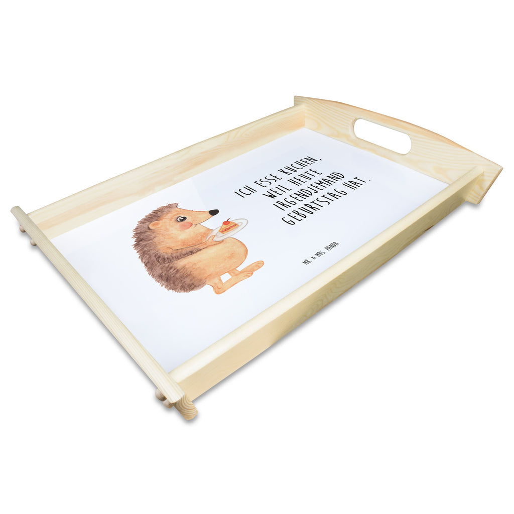 Serviertablett Igel mit Kuchenstück Tablett, Holztablett, Küchentablett, Dekotablett, Frühstückstablett, Tiermotive, Gute Laune, lustige Sprüche, Tiere, Igel, Essen Spruch, Kuchen, Backen Geschenk, Kuchen backen, Einladung Party, Geburtstagskuchen, Torte