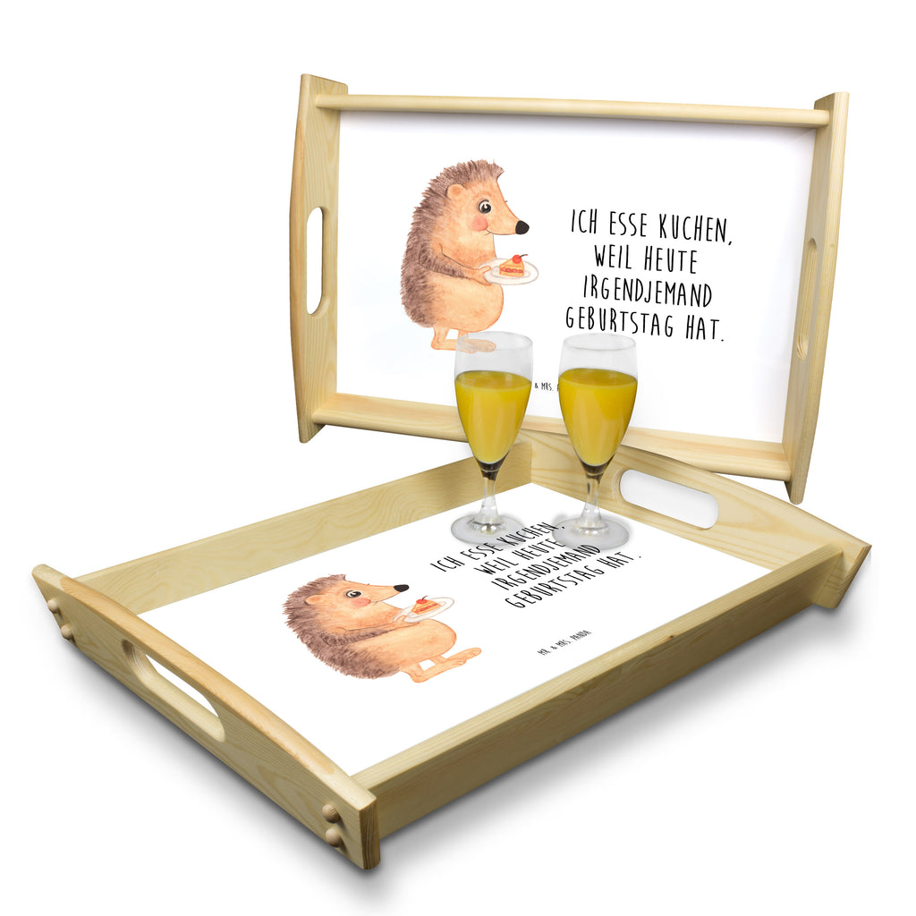 Serviertablett Igel mit Kuchenstück Tablett, Holztablett, Küchentablett, Dekotablett, Frühstückstablett, Tiermotive, Gute Laune, lustige Sprüche, Tiere, Igel, Essen Spruch, Kuchen, Backen Geschenk, Kuchen backen, Einladung Party, Geburtstagskuchen, Torte