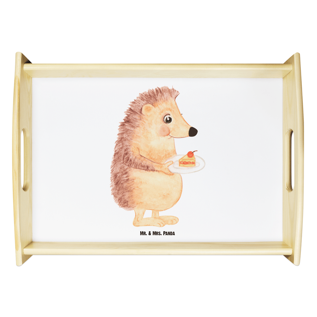 Serviertablett Igel mit Kuchenstück Tablett, Holztablett, Küchentablett, Dekotablett, Frühstückstablett, Tiermotive, Gute Laune, lustige Sprüche, Tiere, Igel, Essen Spruch, Kuchen, Backen Geschenk, Kuchen backen, Einladung Party, Geburtstagskuchen, Torte