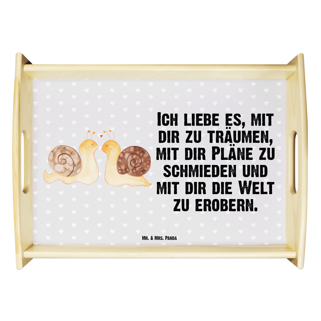 Serviertablett Schnecken Liebe Tablett, Holztablett, Küchentablett, Dekotablett, Frühstückstablett, Liebe, Partner, Freund, Freundin, Ehemann, Ehefrau, Heiraten, Verlobung, Heiratsantrag, Liebesgeschenk, Jahrestag, Hocheitstag