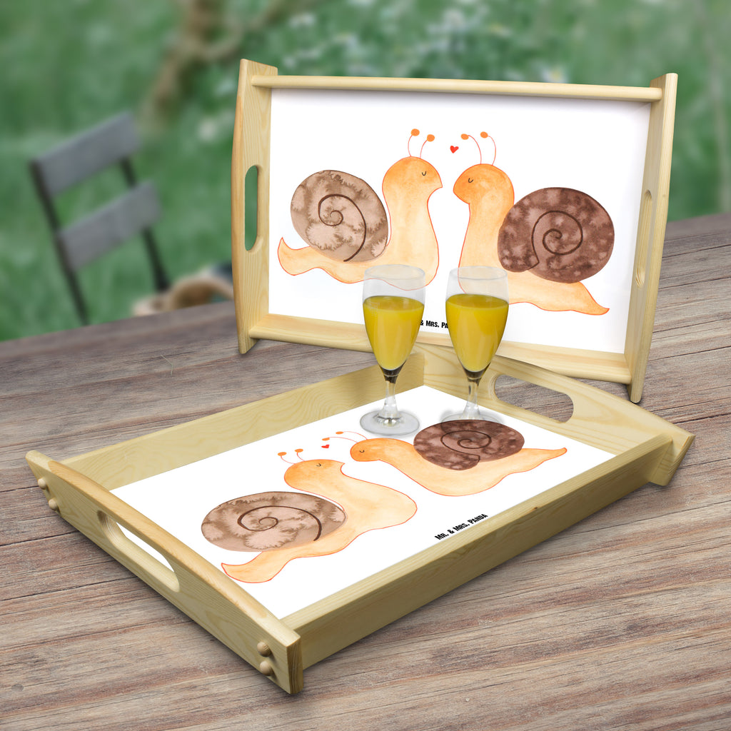 Serviertablett Schnecken Liebe Tablett, Holztablett, Küchentablett, Dekotablett, Frühstückstablett, Liebe, Partner, Freund, Freundin, Ehemann, Ehefrau, Heiraten, Verlobung, Heiratsantrag, Liebesgeschenk, Jahrestag, Hocheitstag