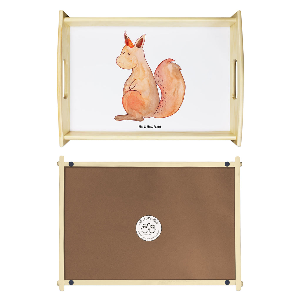 Serviertablett Einhörnchen Glaube Tablett, Holztablett, Küchentablett, Dekotablett, Frühstückstablett, Einhorn, Einhörner, Einhorn Deko, Pegasus, Unicorn, Einhörnchen, Eichhörnchen, Eichhorn