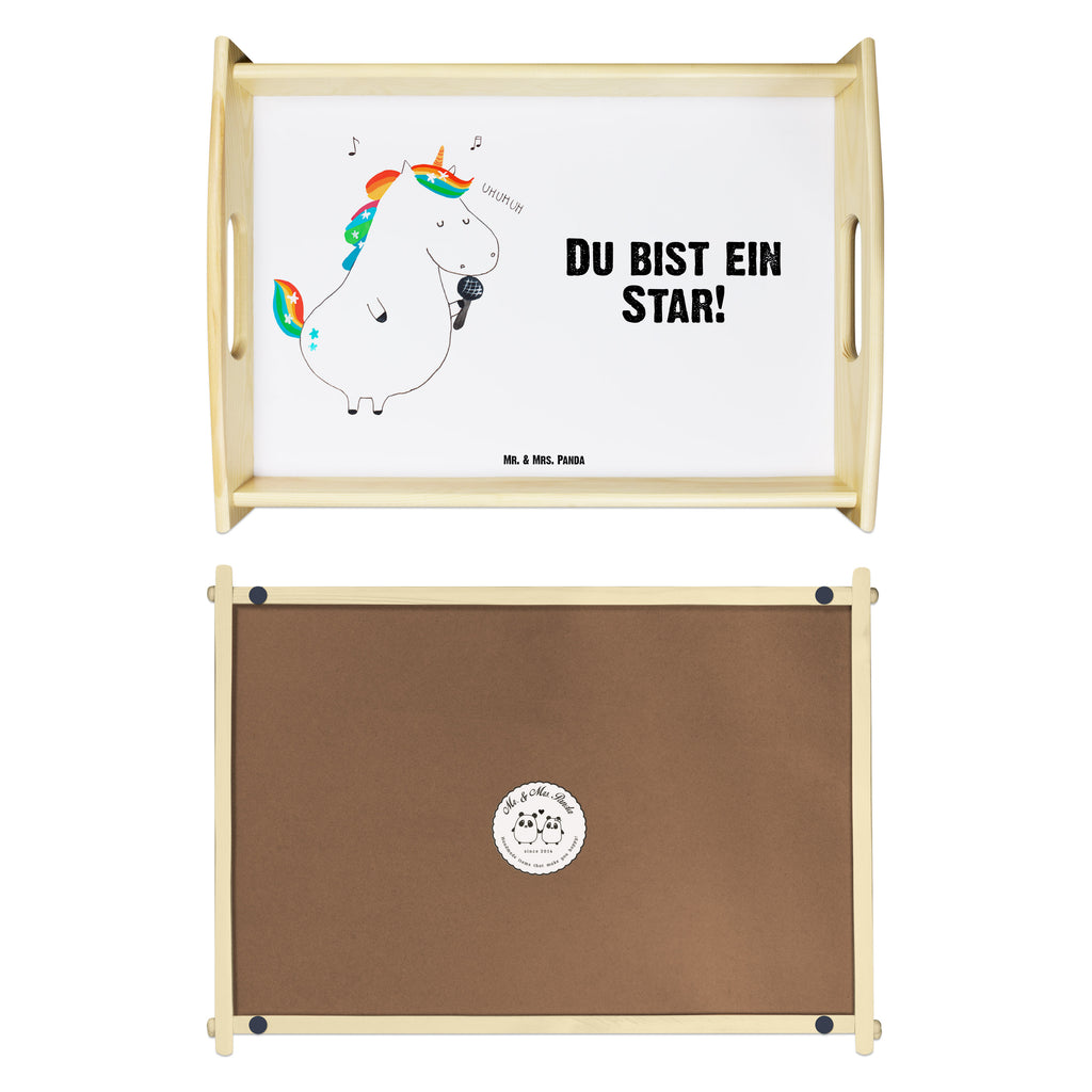 Serviertablett Einhorn Sänger Tablett, Holztablett, Küchentablett, Dekotablett, Frühstückstablett, Einhorn, Einhörner, Einhorn Deko, Pegasus, Unicorn, Glitzer, Konfetti, Party, Geburtstag, Feier, Fest, Disco, Sängerin, Sänger, Freundin