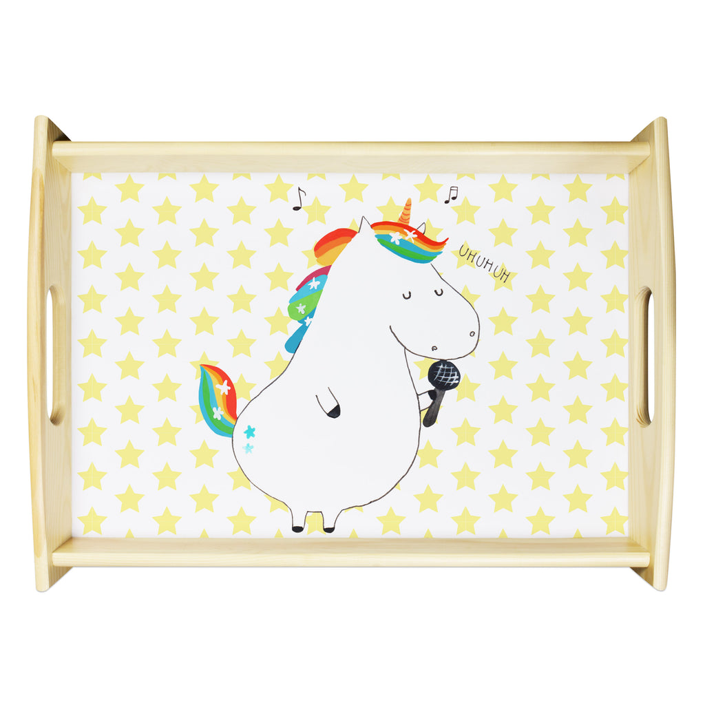 Serviertablett Einhorn Sänger Tablett, Holztablett, Küchentablett, Dekotablett, Frühstückstablett, Einhorn, Einhörner, Einhorn Deko, Pegasus, Unicorn, Glitzer, Konfetti, Party, Geburtstag, Feier, Fest, Disco, Sängerin, Sänger, Freundin