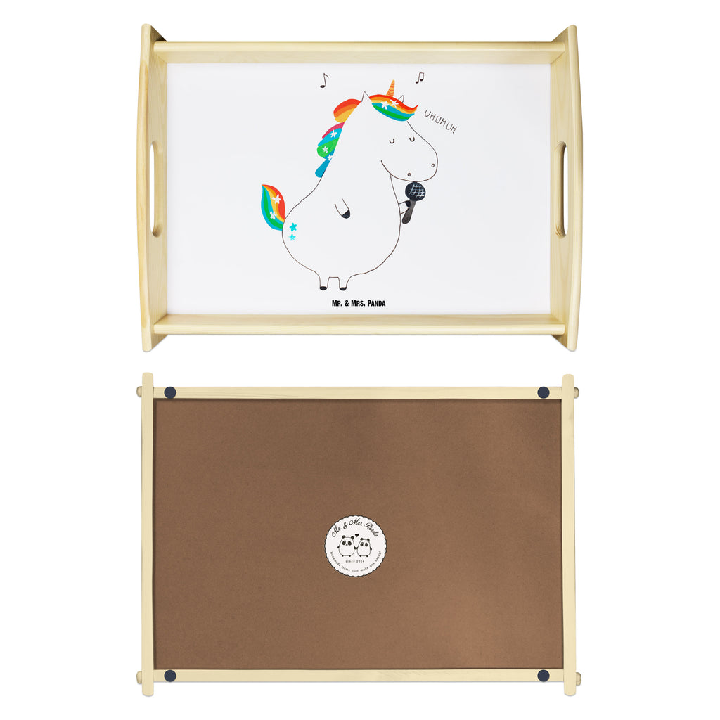 Serviertablett Einhorn Sänger Tablett, Holztablett, Küchentablett, Dekotablett, Frühstückstablett, Einhorn, Einhörner, Einhorn Deko, Pegasus, Unicorn, Glitzer, Konfetti, Party, Geburtstag, Feier, Fest, Disco, Sängerin, Sänger, Freundin