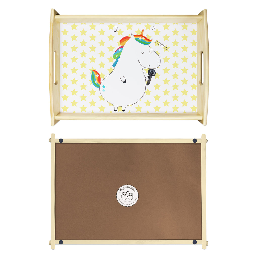 Serviertablett Einhorn Sänger Tablett, Holztablett, Küchentablett, Dekotablett, Frühstückstablett, Einhorn, Einhörner, Einhorn Deko, Pegasus, Unicorn, Glitzer, Konfetti, Party, Geburtstag, Feier, Fest, Disco, Sängerin, Sänger, Freundin