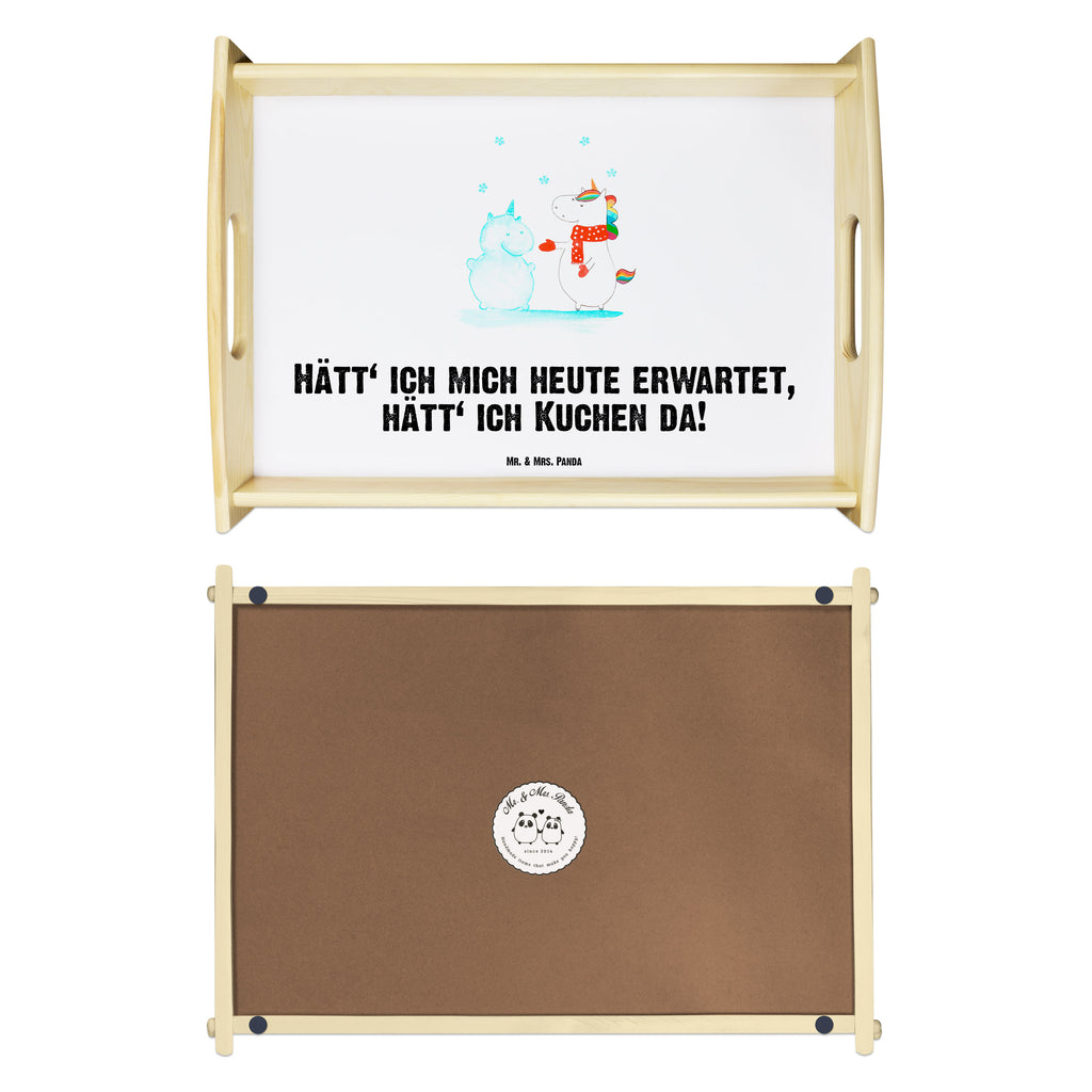 Serviertablett Einhorn Schneemann Tablett, Holztablett, Küchentablett, Dekotablett, Frühstückstablett, Einhorn, Einhörner, Einhorn Deko, Pegasus, Unicorn, Schneemann, Winter, Schnee, Kuchen, Weihnachten, kalt, Mütze, Handschuhe, X-Mas