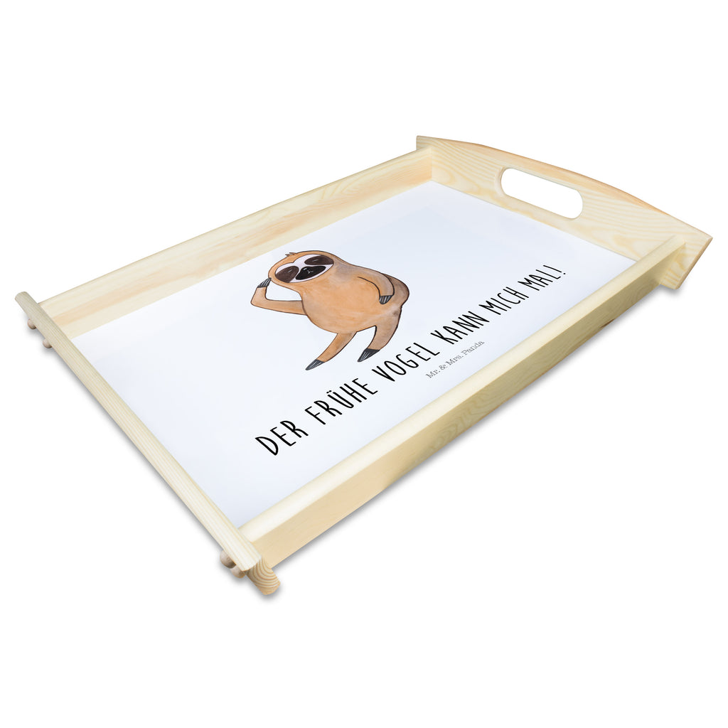 Serviertablett Faultier Vogel zeigen Tablett, Holztablett, Küchentablett, Dekotablett, Frühstückstablett, Faultier, Faultier Geschenk, Faultier Deko, Faultiere, faul, Lieblingstier, Spinner, früher Vogel, der frühe Vogel, Frühaufsteher, Morgenmuffel, Vogel, Faultierwelt