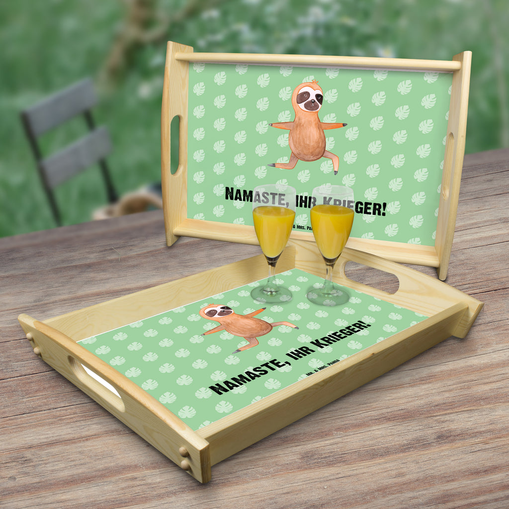 Serviertablett Faultier  Yoga Tablett, Holztablett, Küchentablett, Dekotablett, Frühstückstablett, Faultier, Faultier Geschenk, Faultier Deko, Faultiere, faul, Lieblingstier, Yoga, Namaste, Krieger, Yogaübungen, Meditation, Atmung, Gelassenheit, Entspannung
