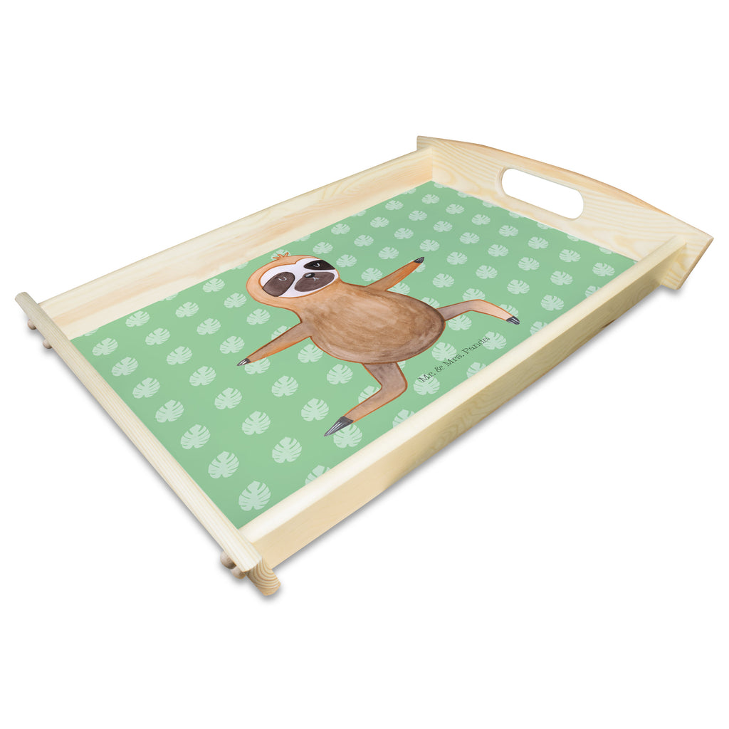 Serviertablett Faultier  Yoga Tablett, Holztablett, Küchentablett, Dekotablett, Frühstückstablett, Faultier, Faultier Geschenk, Faultier Deko, Faultiere, faul, Lieblingstier, Yoga, Namaste, Krieger, Yogaübungen, Meditation, Atmung, Gelassenheit, Entspannung