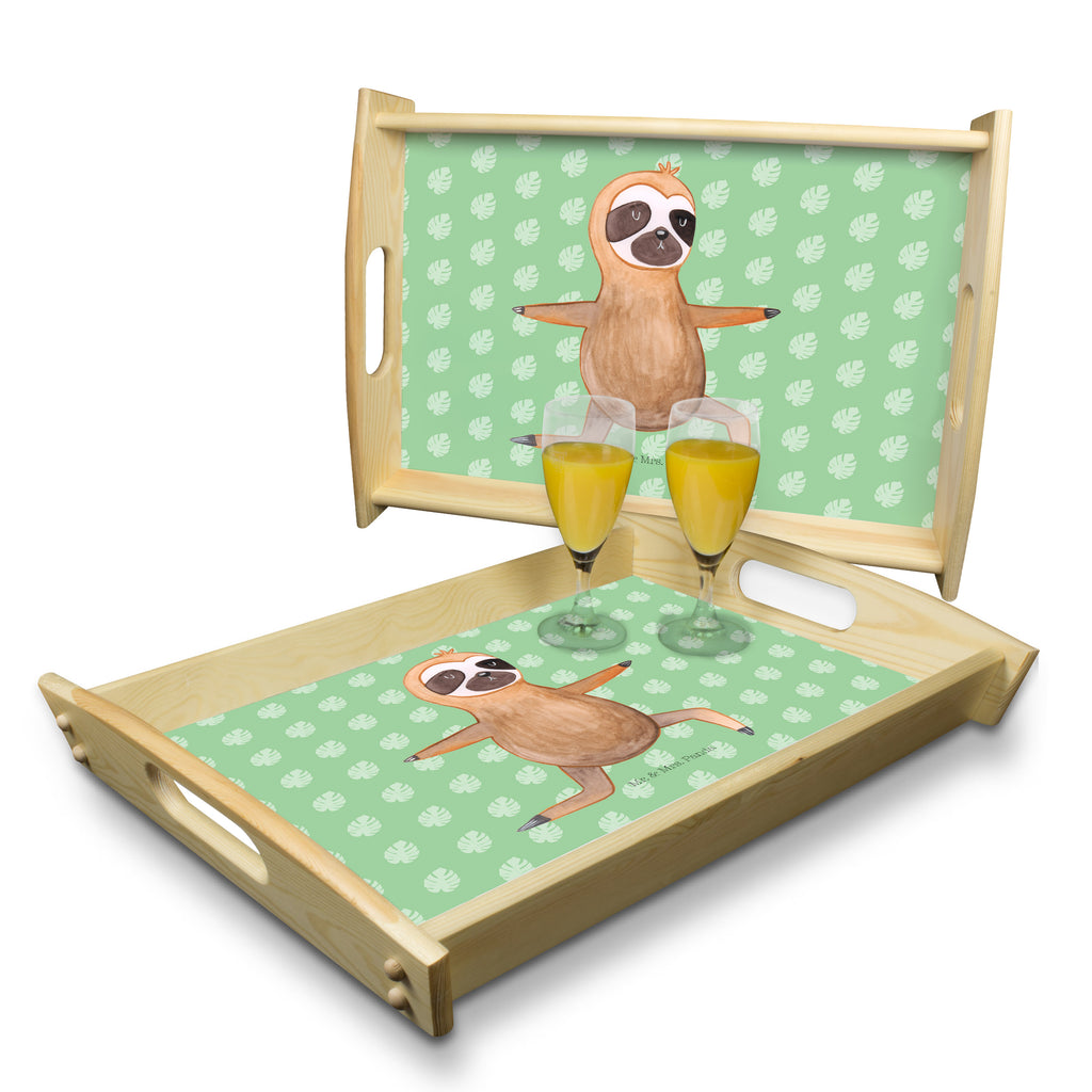 Serviertablett Faultier  Yoga Tablett, Holztablett, Küchentablett, Dekotablett, Frühstückstablett, Faultier, Faultier Geschenk, Faultier Deko, Faultiere, faul, Lieblingstier, Yoga, Namaste, Krieger, Yogaübungen, Meditation, Atmung, Gelassenheit, Entspannung