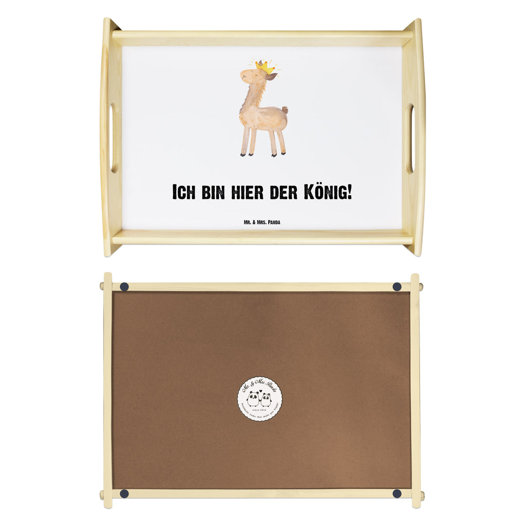 Serviertablett Lama König Tablett, Holztablett, Küchentablett, Dekotablett, Frühstückstablett, Lama, Alpaka, Lamas, König, Königin, Freundin, Mama, Papa, Büro Kollege, Kollegin, Chef, Vorgesetzter, Abi, Abitur