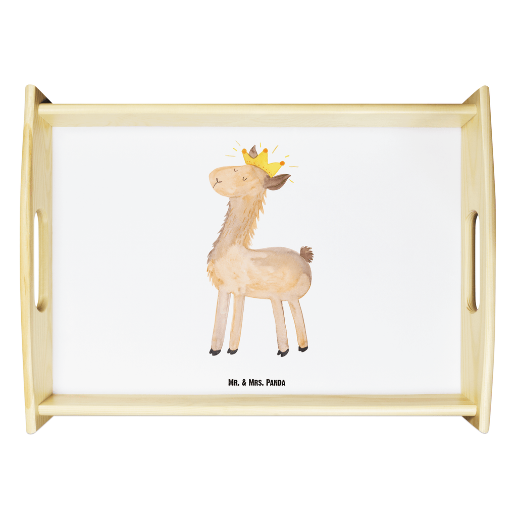 Serviertablett Lama König Tablett, Holztablett, Küchentablett, Dekotablett, Frühstückstablett, Lama, Alpaka, Lamas, König, Königin, Freundin, Mama, Papa, Büro Kollege, Kollegin, Chef, Vorgesetzter, Abi, Abitur