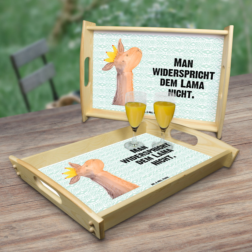 Serviertablett Lamakopf König Tablett, Holztablett, Küchentablett, Dekotablett, Frühstückstablett, Lama, Alpaka, Lamas, König, Königin, Freundin, Mama, Papa, Büro Kollege, Kollegin, Chef, Vorgesetzter, Abi, Abitur