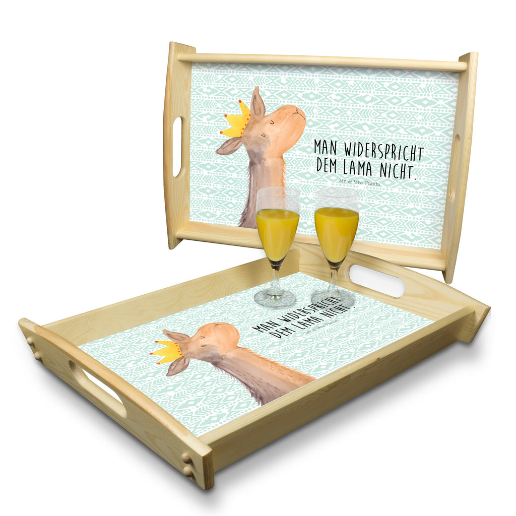 Serviertablett Lamakopf König Tablett, Holztablett, Küchentablett, Dekotablett, Frühstückstablett, Lama, Alpaka, Lamas, König, Königin, Freundin, Mama, Papa, Büro Kollege, Kollegin, Chef, Vorgesetzter, Abi, Abitur