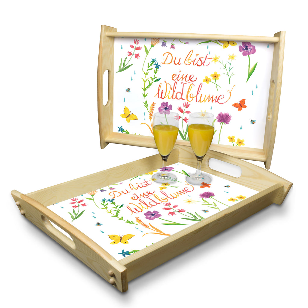 Serviertablett Du bist eine Wildblume Tablett, Holztablett, Küchentablett, Dekotablett, Frühstückstablett, Blumen Deko, Frühlings Deko, Sommer Deko, Dekoration, positive Botschaft, Naturliebhaber, Outdoor, Natur, Abenteuer, Wildblume, wild, Geschenk Frauen, Geschenk Freundin, Kompliment, Blumen Motiv, Jahrestag, Natur Motiv, Hochzeitstag